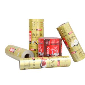 Moisture Proof Lamination Automatic Plastic Roll Film For Chips Snacks Packaging