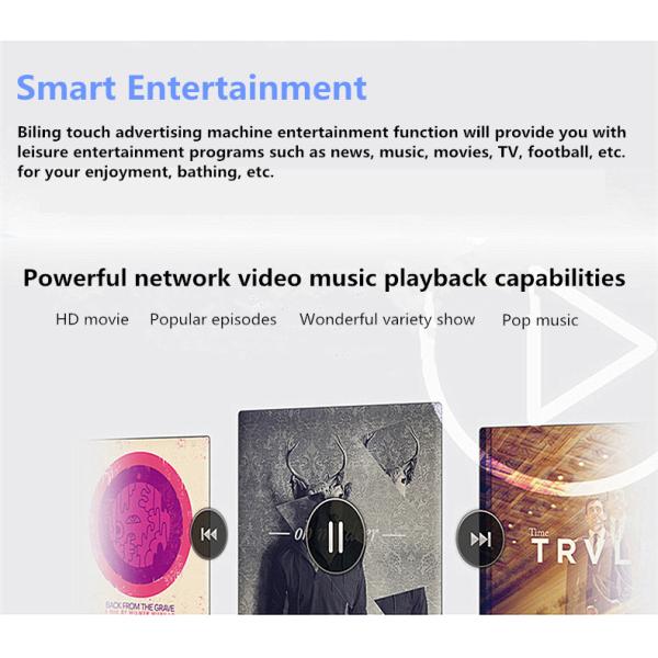 55" Wall Mounted Android Wifi Magic Exercise Mirror Multiple Capacitive/IR Touch