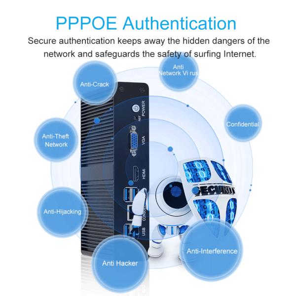 Intel Pentium 4405U 6 Gigabit Network Software Router Mini PC Firewall PFsense