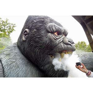 Emulational Animatronic King Kong Gorilla For Amusement Theme Park