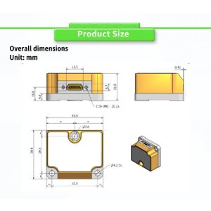 Accurate UNIVOU UBTM400Y Navigation Inertial System with Fibre Optic Gyroscope