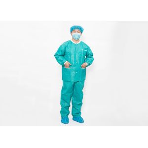 Long Sleeve SMS / Spunlace XXXL Disposable Surgical Gown