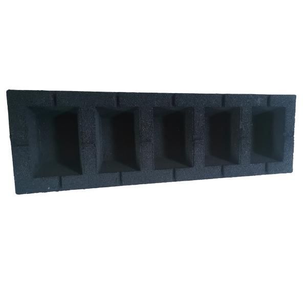 Mini Split Big Foot Rubber Mounting Feet Non Slip 24" 600*180mm For Heat Pump