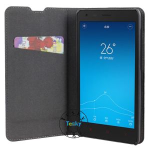 Quality Leather flip Case with Card Slots Cash Compartment for hongmi 2 for sale