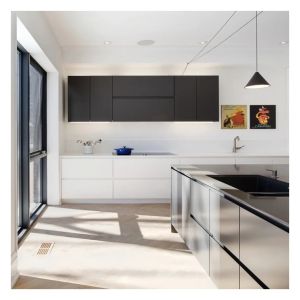 Home Design Solid Wood High Gloss Lacquer Modular Kitchen Cabinets with Modern