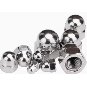 M6 M8 TC4 Gr2 Gr5 Titanium Alloy Hexagon Hex Domed Cap Nut Color Anodized