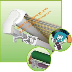 Durable Motorized Remote Control Retractable Semi-Cassette Awning