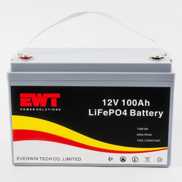 Buy Rechargeable 12V 100Ah EWT Lithium Battery for Scooter Camping Golf High Capacity at wholesale prices
