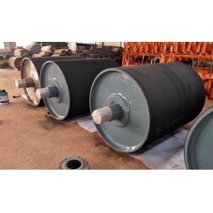 China Flat Belt Rubber Lagging Pulley on sale