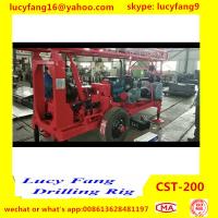 China China Hot Track Mounted Mobile  CST-200 Water well Drilling Rig For 100-200 m Depth for sale