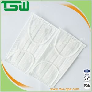 Quality Breathable Single Use Disposable Face Mask With Elastic Earloop for sale