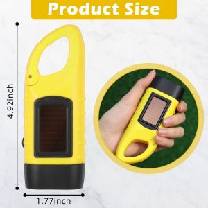 Emergency LED Flash Light Keychain Solar Powered Rechargeable For Outdoor Sports