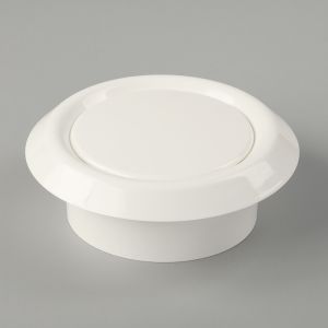 Quality 100-200mm Plastic ABS PC Ventilation Electric Air Gravity Fixed Louvre Square Grille for sale