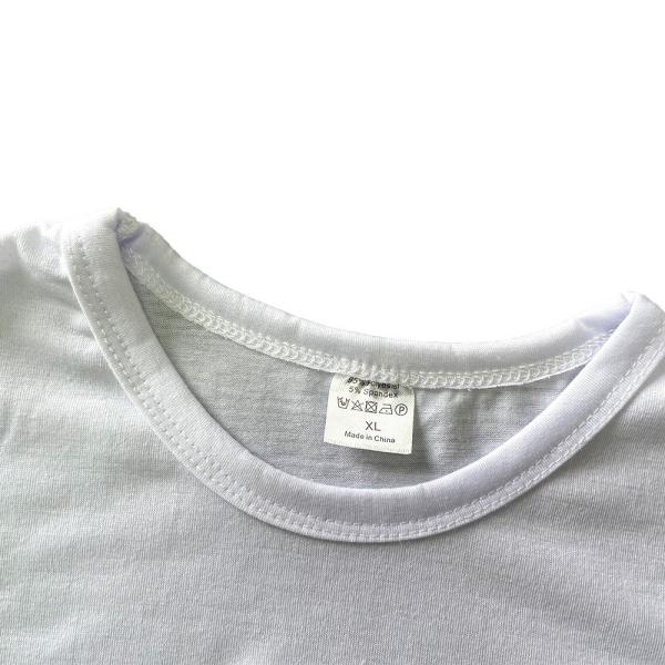 Heat Transfer Printing Polyester Sublimation T Shirt Blanks White Short Sleeve 200g