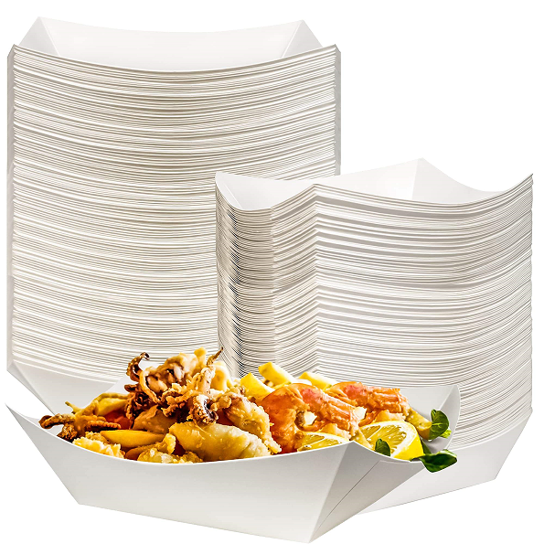 Directly Supply Eco-Friendly Paper Boat Box for Food Packaging Customized Sizes and Colors
