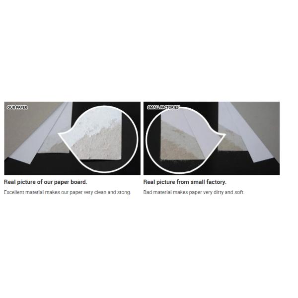 300g Good Strength White Horse Paper Sheet Grey Back For Packing Box 300g Good Strength White Horse Paper Sheet Grey Back For Packing Box