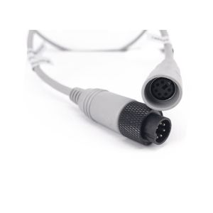 4M 6 Pin Metal Connector Coiled Trailer Cable For Bluetooth Camera