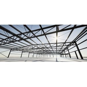 Quality Optional Lift Steel Structure Warehouse With C/Z-Section Steel Purlin for sale