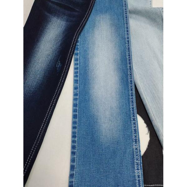 Dual-Core Siro Yarn Cross Slub 85%Cotton Stretch Denim Fabric 12S For Jeans Or Coat