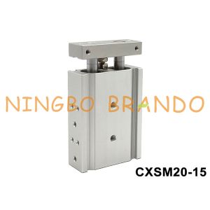China CXSM20-15 Dual-Rod Pneumatic Air Cylinder 20mm Bore 15mm Stroke on sale