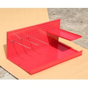 Power Coating HongChuang TUV Approval Pegboard Display Rack Mini Size