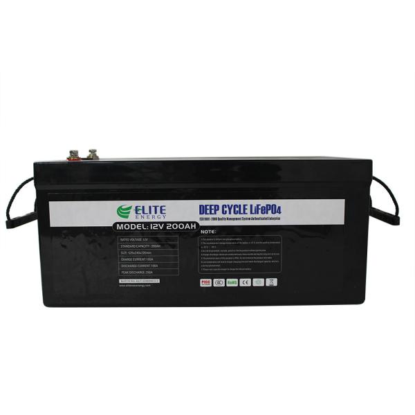 High Capacity 12V 200Ah Lithium Ion Battery Backup LiFePO4 Battery For RV