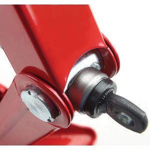 Red 1.5 Ton Scissor Jack for Car Repair Max Height 385mm Minimum Height 105mm