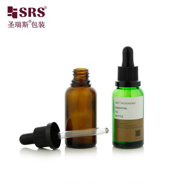 D011 Eye-Catching Customization TE Caps Redefine Cosmetic Glass Dropper Bottle Packaging