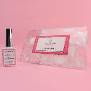 Customized Long Square Pre-Shaped Soft Gel Nail Extension Tips for Press On Nails 12 Size and Easy to Remove Material