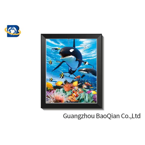 0.6mm PET + Pearl Film 3D Lenticular Pictures With PVC Frame