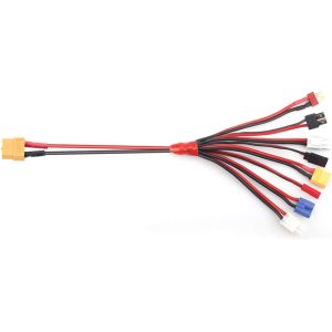 Durable Silicone Lipo Charging Cable , Multipurpose RC Charger Leads