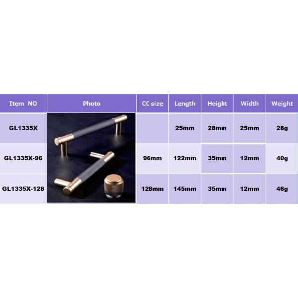 Finland Stylish Handles Kitchen cabinet pulls and handles Knurled Handle Brushed Brass Aluminum Door pulls