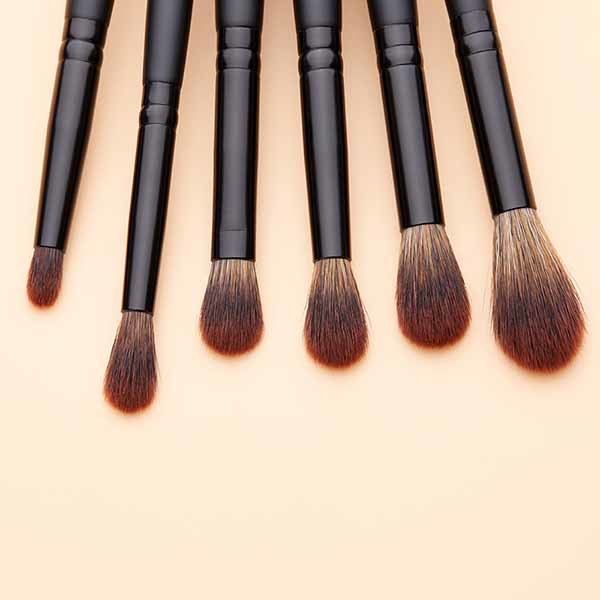 Jessup Phantom Black Essential Makeup Brushes Set 21pcs Synthetic Bristles