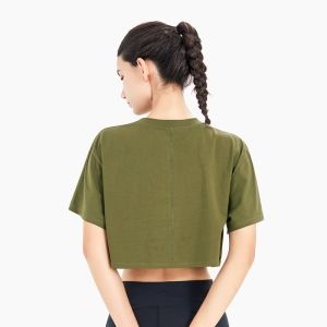 Women Cotton Loose Short Sleeve Activewear T Shirts Breathable