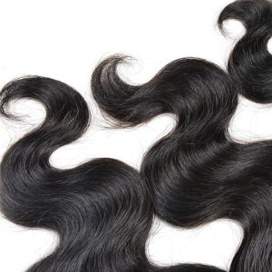 Double Weft 100% Virgin Human Hair Bundles Unprocessed Peruvian Body Wave Hair