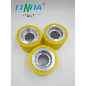 Custom Polyurethane Rubber Roller Wheels With Low Noise Level