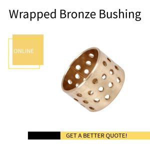CuSn8, Cylindrical Wrapped Bronze Bearings