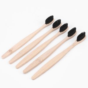 Biodegradable Natural Bamboo Toothbrush Bamboo Charcoal Soft Toothbrush
