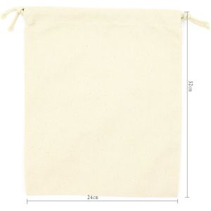 Lightweight durable Small Cotton Canvas Muslin Drawstring Bag Bags