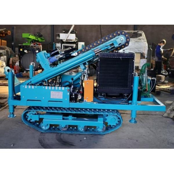 Buy With 1.5 Meters Length  Rod Crawler Mounted Drilling Rig For Water Borehole Drilling Large Horsepower at wholesale prices