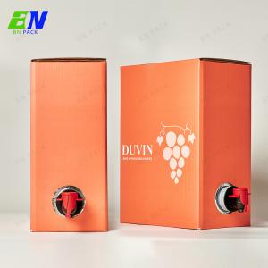 Quality Big Volume 10L/20L Custom Printing Drinks Packaging Bag In Box With Valve for sale
