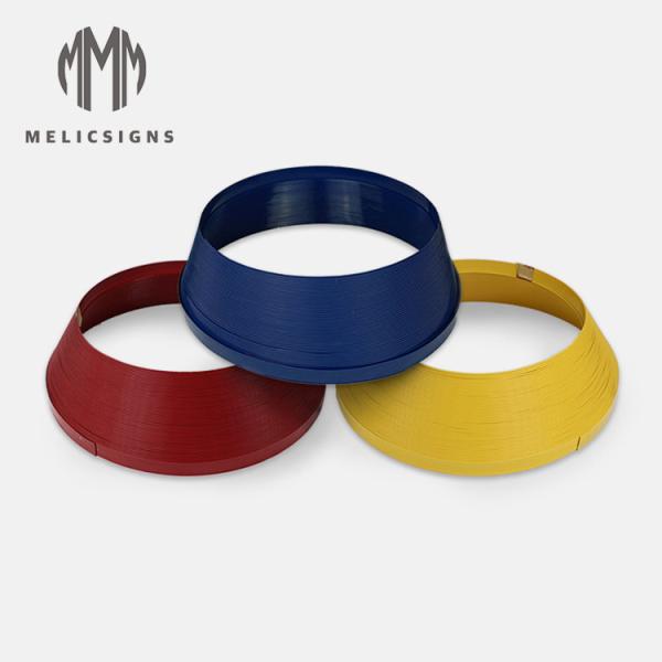 Buy 35m Length LED Acrylic Letters Blue Color Easy Bending Plastic Trim Caps Profile at wholesale prices