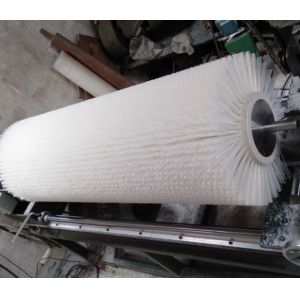 Nylon Wire Dedusting Industrial Roller Brushes Iron Base For Car Washer