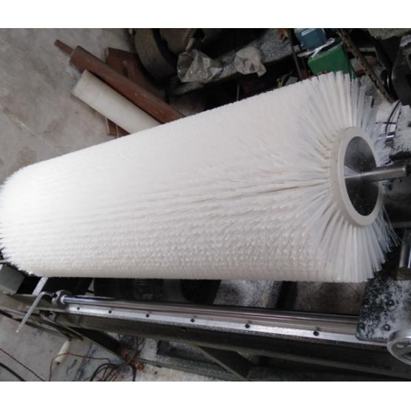 Nylon Wire Dedusting Industrial Roller Brushes Iron Base For Car Washer