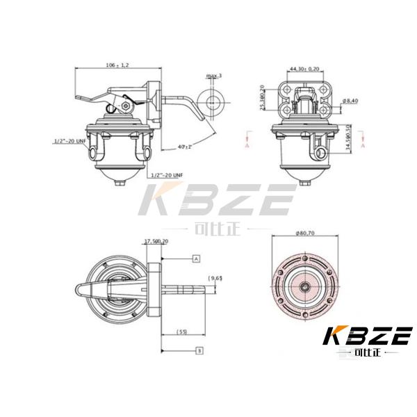 OEM PARTS FUEL LIFT PUMP ULPK0002 FOR PERKINS ENGINE FITS JCB MASSEY FERGUSON