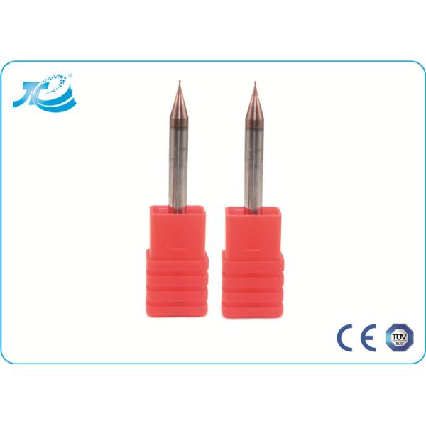 Buy R 0.1 - R 0.4 Ball Nose End Mill with Micro Diameter , 55 Degree End Mill at wholesale prices