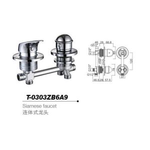 Bathtub mixer,Faucet,cold/hot water basin tap T-0303ZB6A9