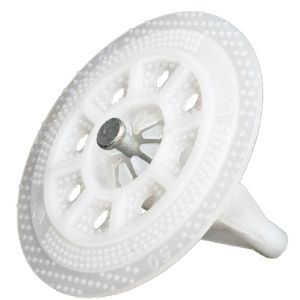 25mm~250mm Hdpe Rigid Insulation Anchors White Durable Heat Preservation Fixing