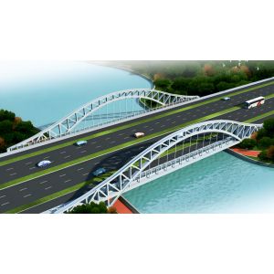 GB ASTM Standard Steel Bailey Bridge Prefabricated Steel Bridges Galvanized