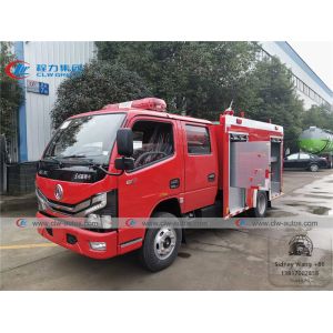 China Dongfeng Duolicar 2000L Water Tank Fire Fighting Truck on sale